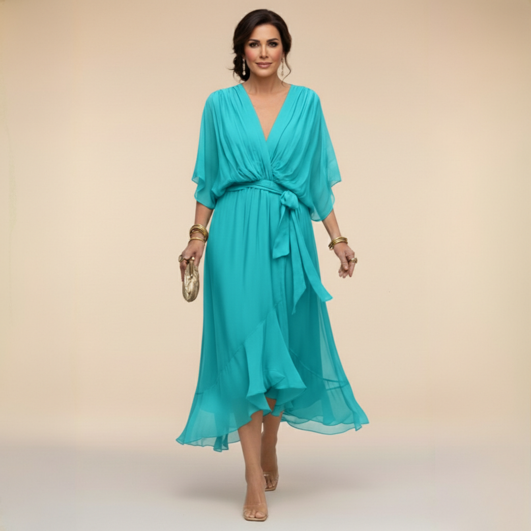 Arabella | Abito dalla linea fluida con scollo a V