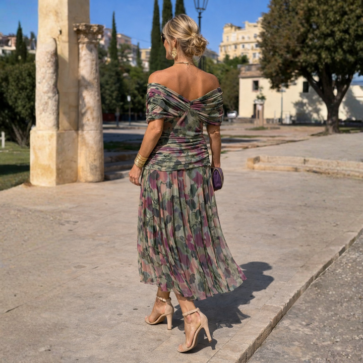 Rossana | Abito Maxi Off-Shoulder