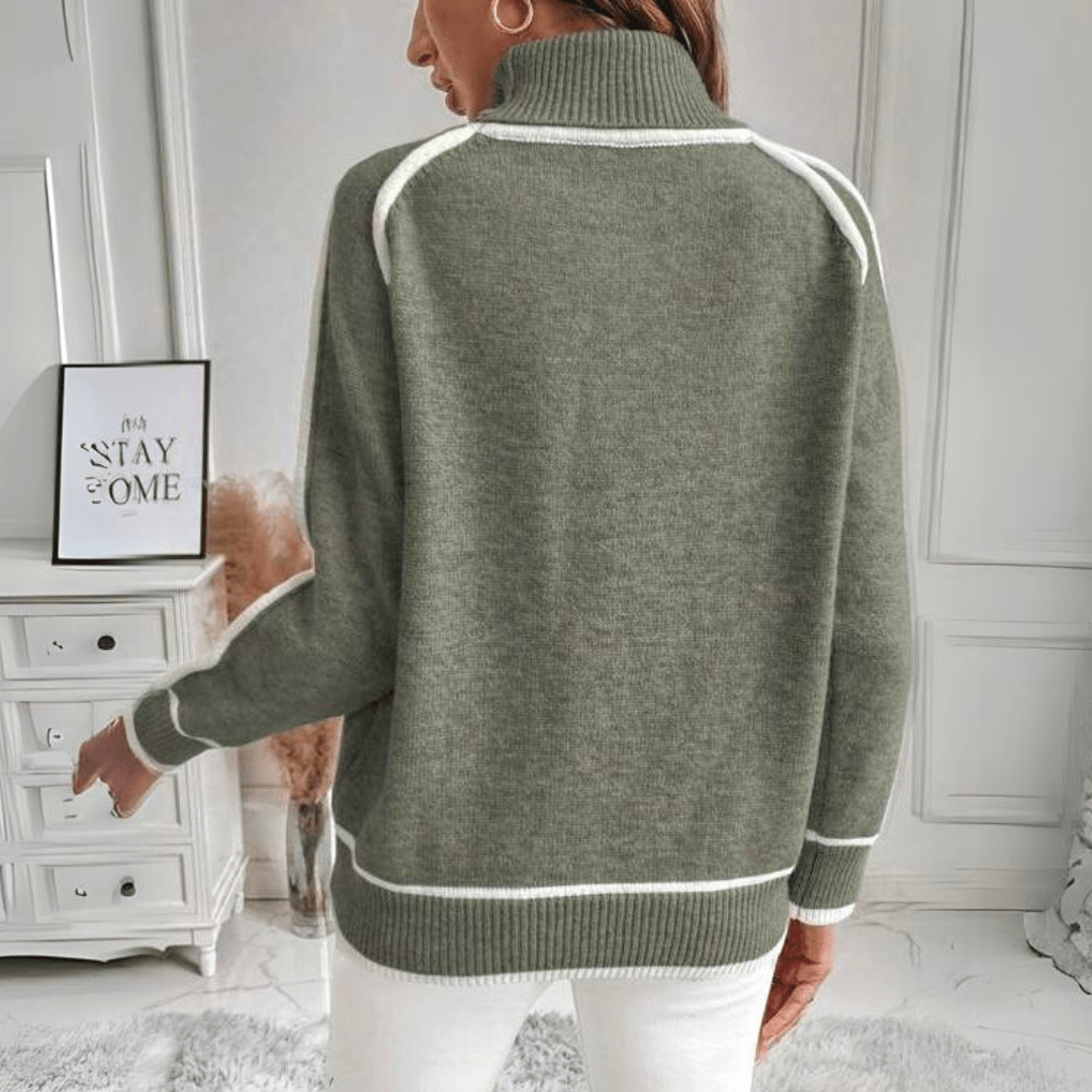 Kaylee | Maglione elegante con collo alto