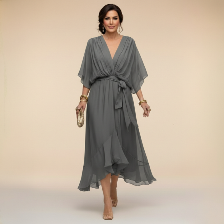 Arabella | Abito dalla linea fluida con scollo a V