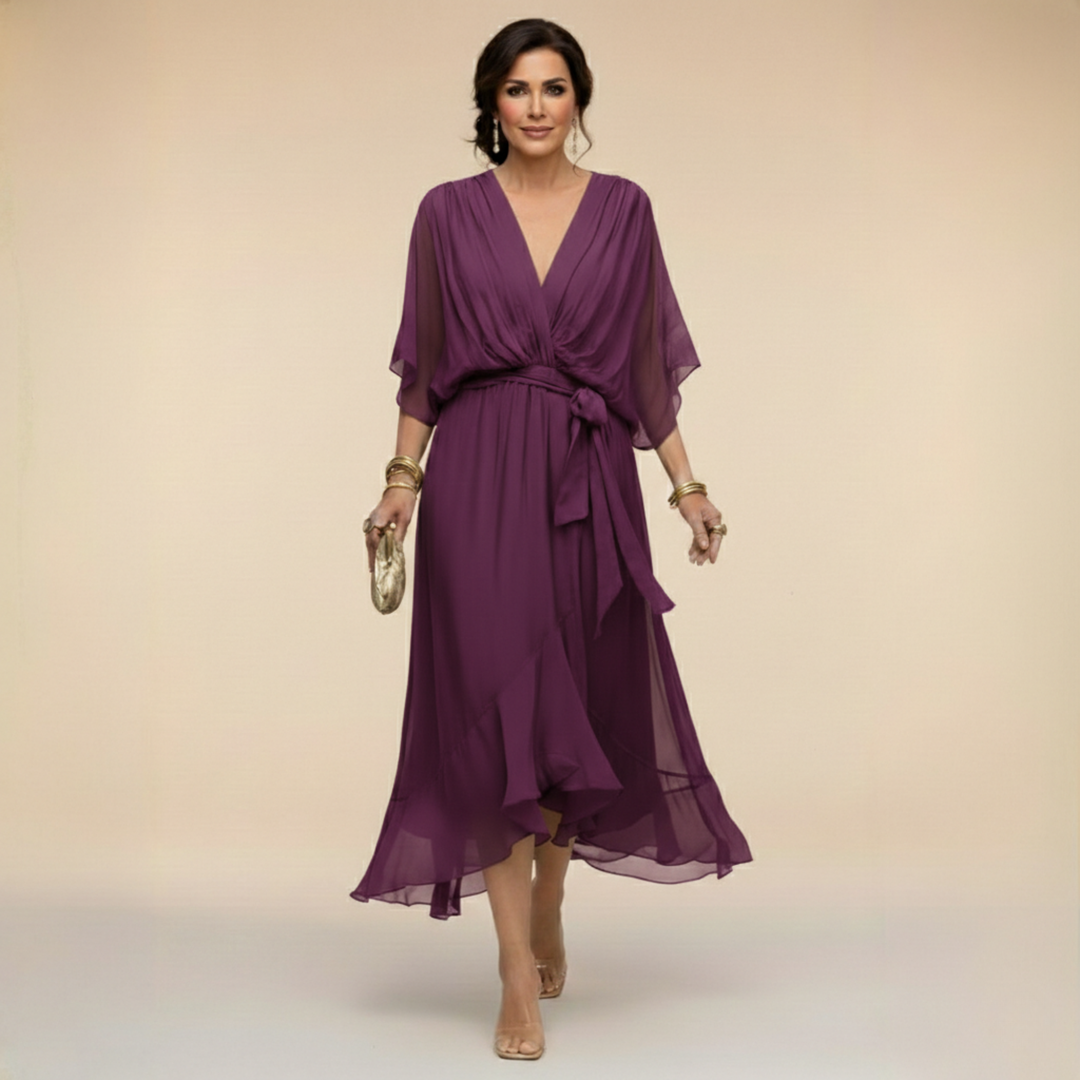 Arabella | Abito dalla linea fluida con scollo a V