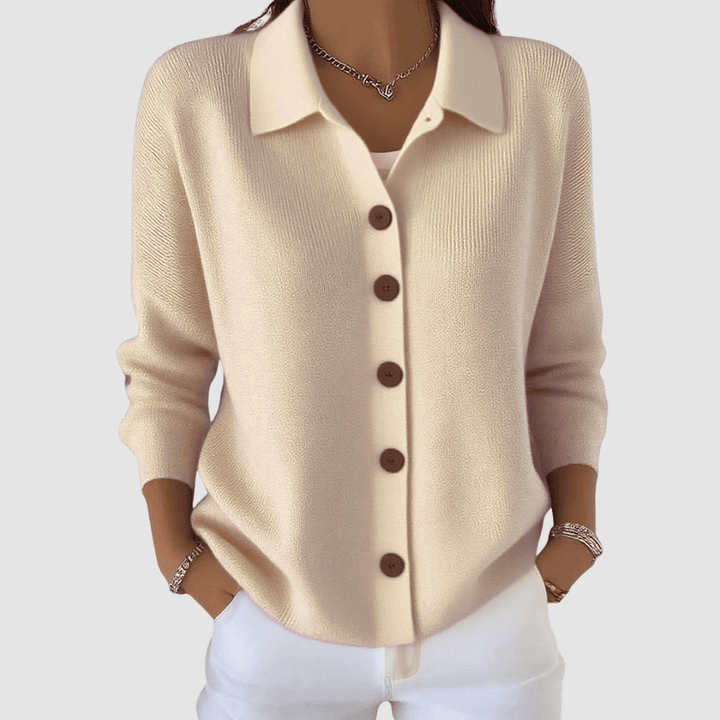Joanna | Cardigan in Maglia con Bottoni