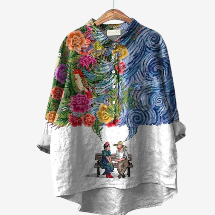Félicie™ Camicia con stampa animalier