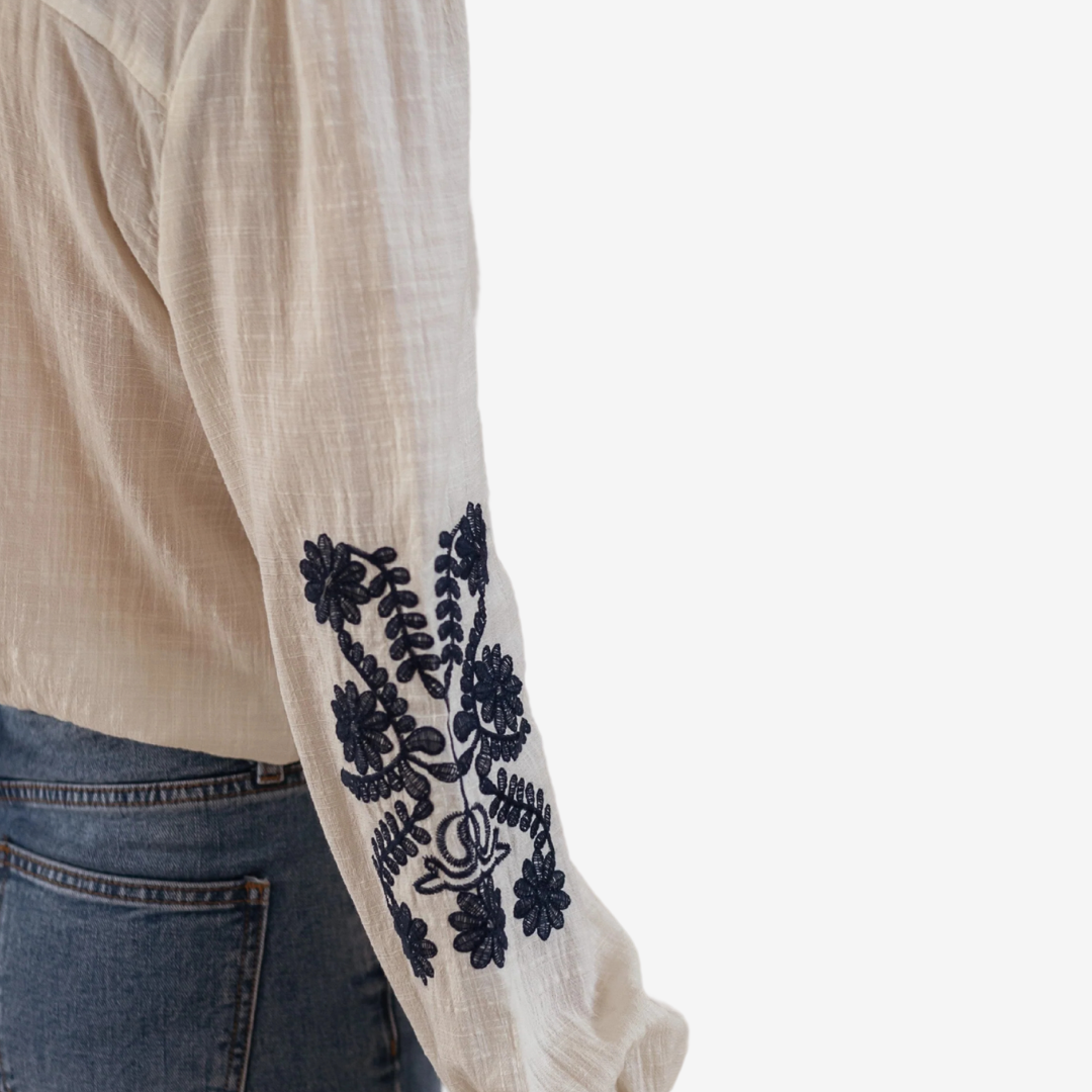Isaure™ Top ricamato