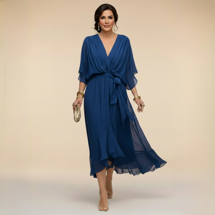 Arabella | Abito dalla linea fluida con scollo a V