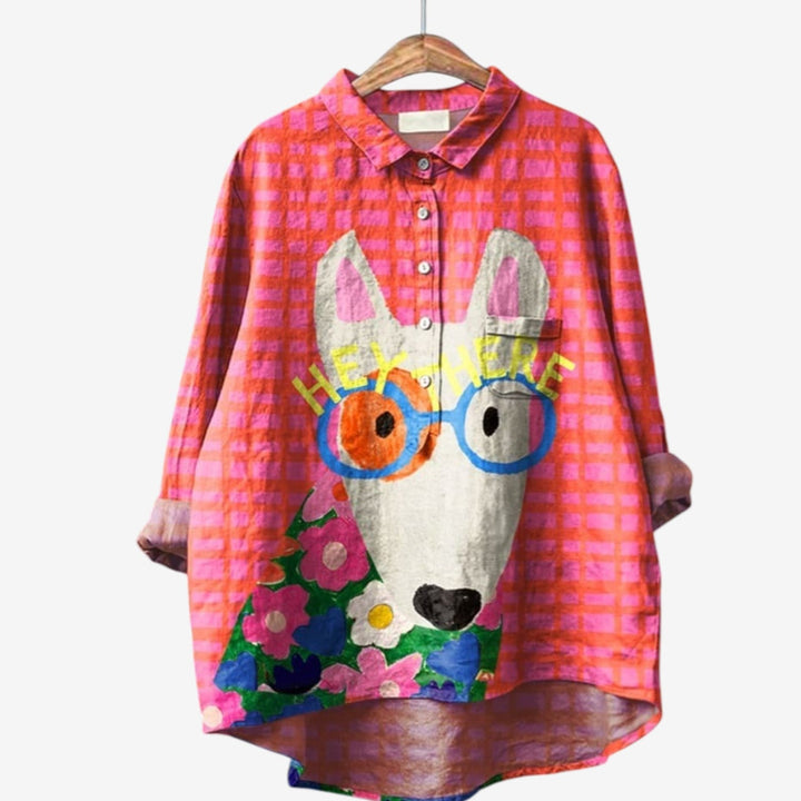 Félicie™ Camicia con stampa animalier