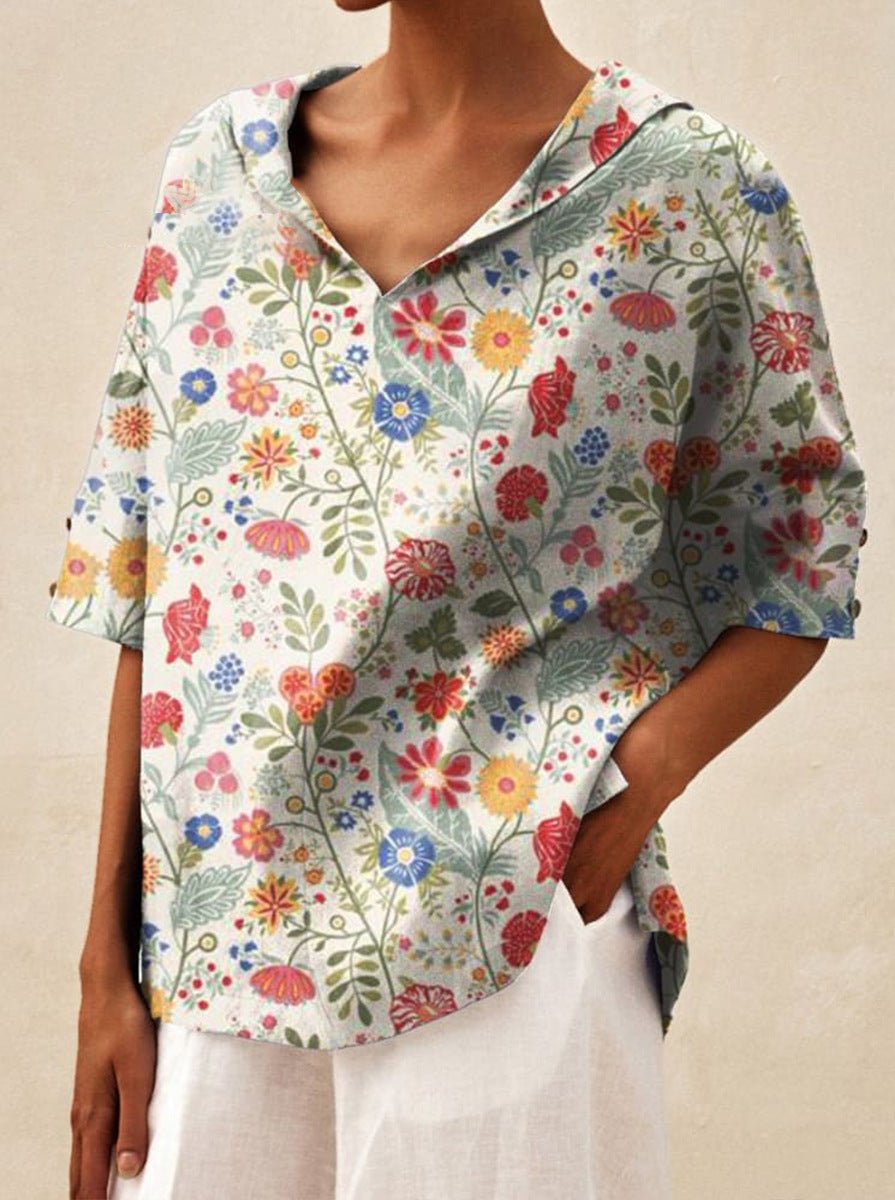 Andrea | Top leggero floreale estivo