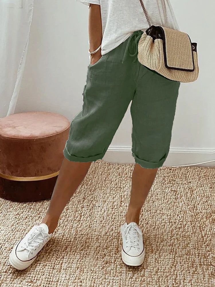 Bridget | Pantaloni Corti in Cotone per Donne