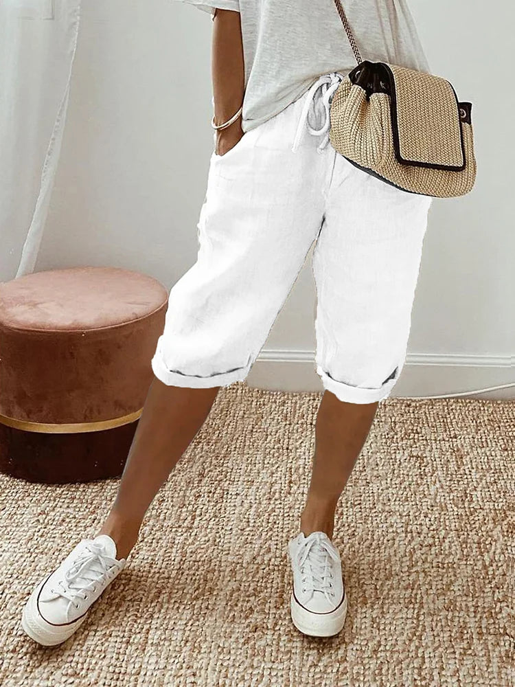 Bridget | Pantaloni Corti in Cotone per Donne