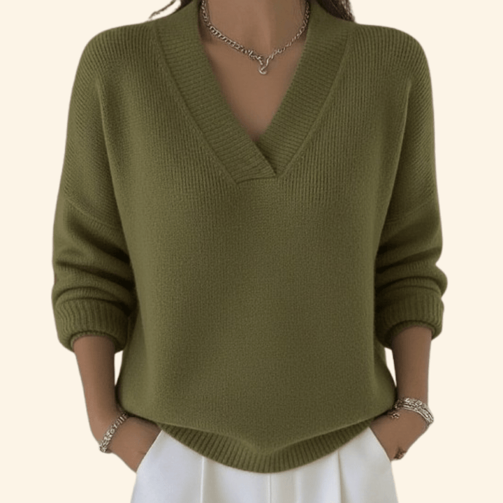 Noor | Maglia Morbida con Scollo a V
