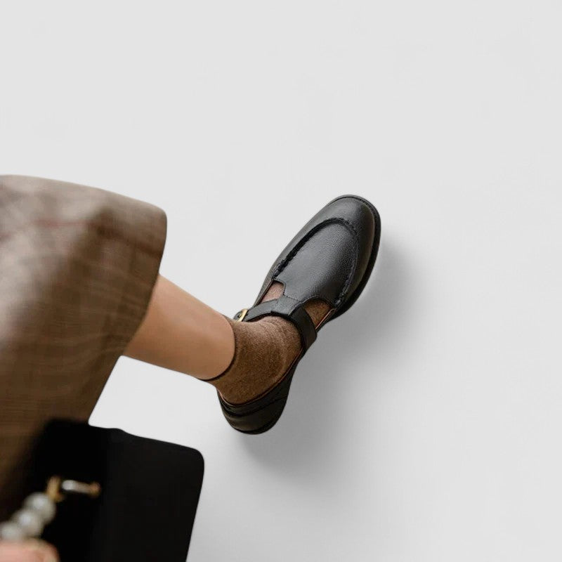 Zhelynne | Scarpe Mary Jane ortopediche a punta quadrata