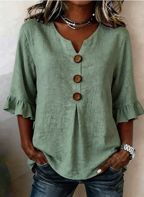 Sophia | Camicia Cotone-Lino