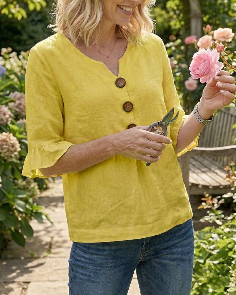Sophia | Camicia Cotone-Lino