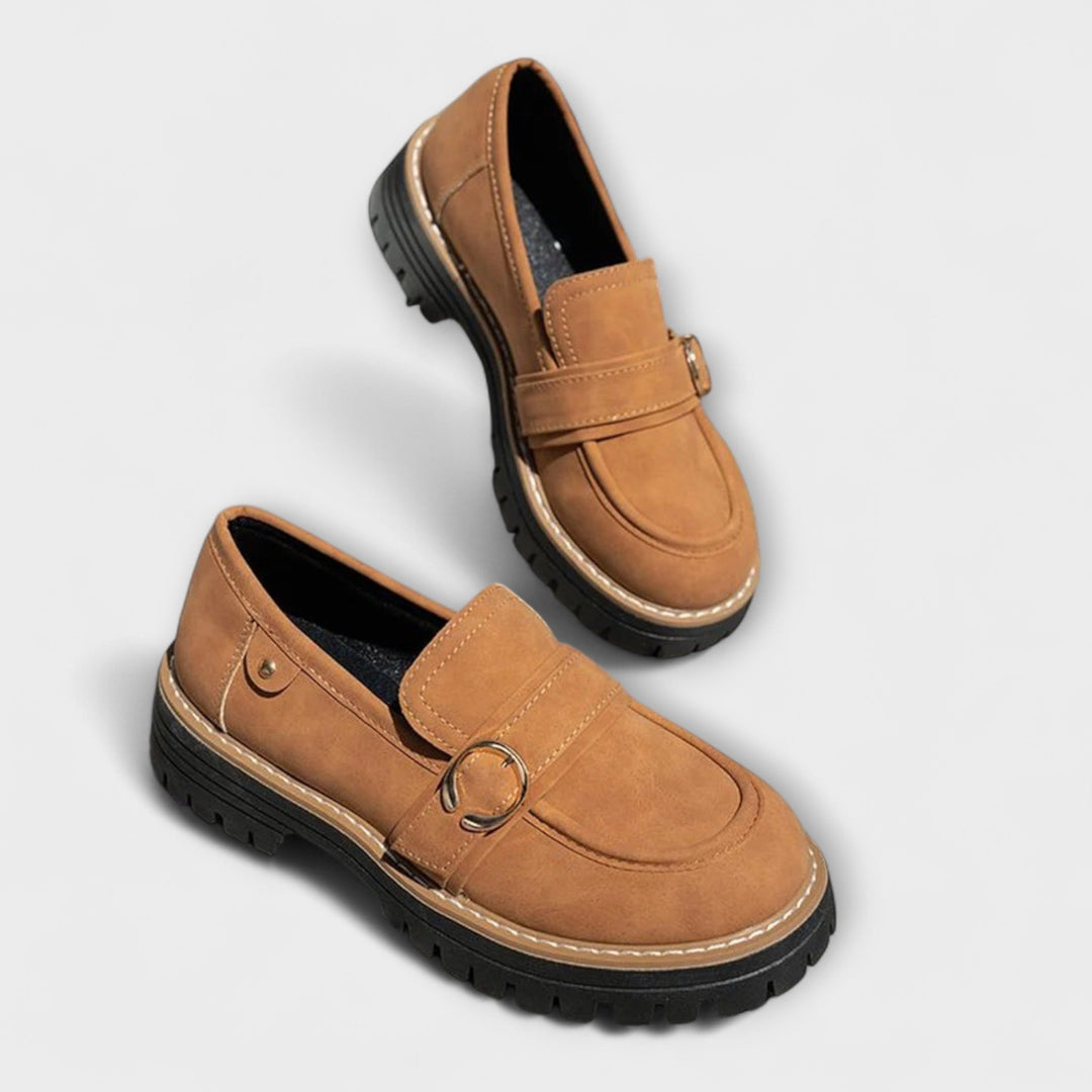 Lora™ | Mocassini Casual a Punta Tonda