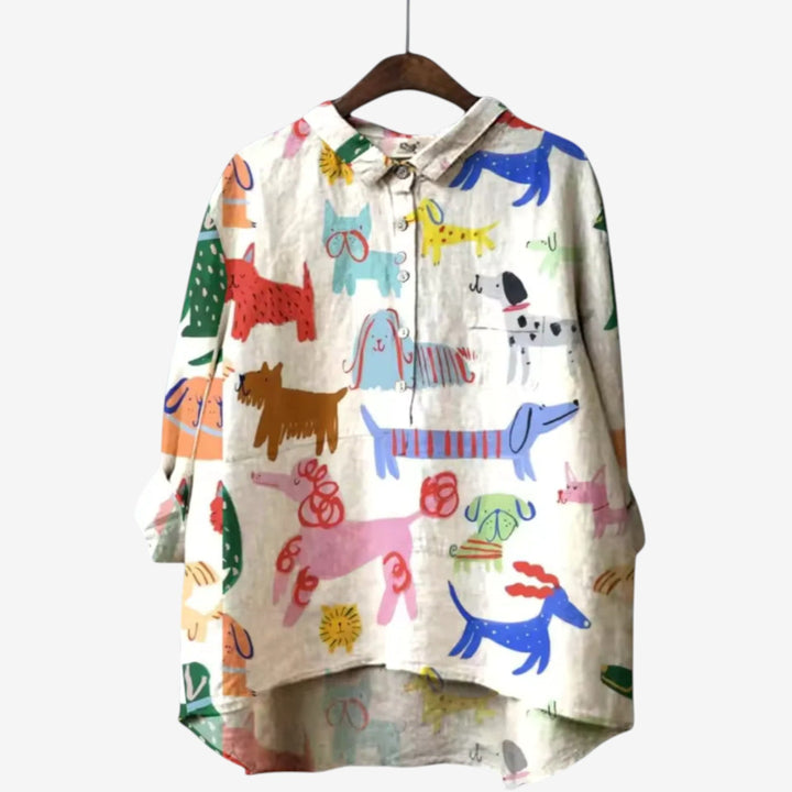 Félicie™ Camicia con stampa animalier