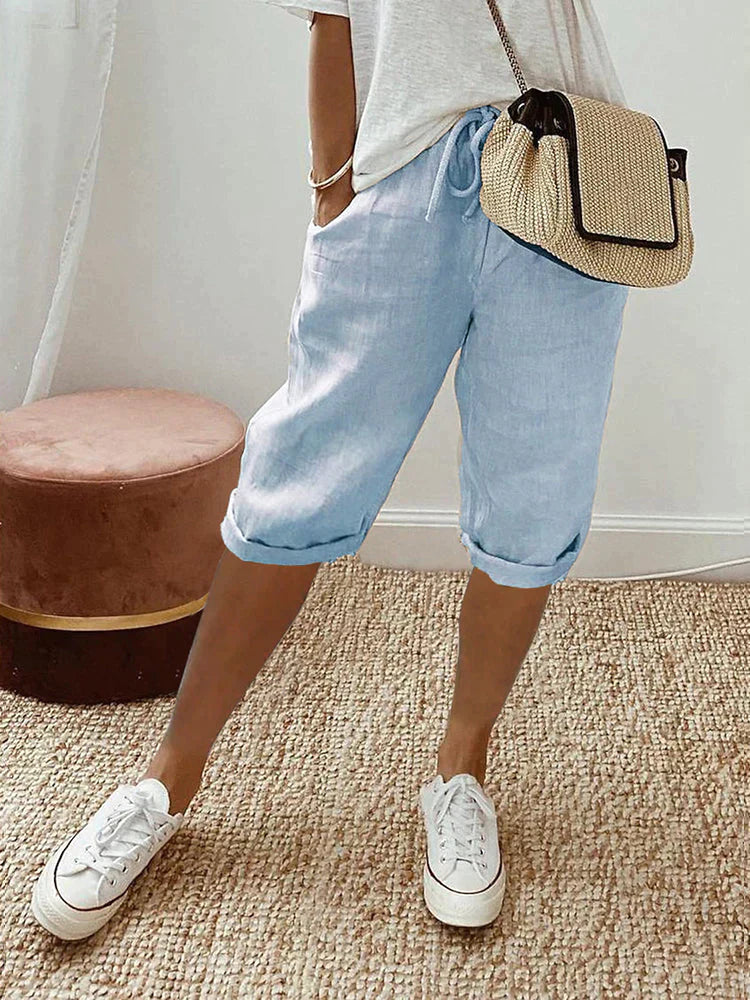 Bridget | Pantaloni Corti in Cotone per Donne